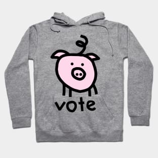 Vote Political Pig Hoodie